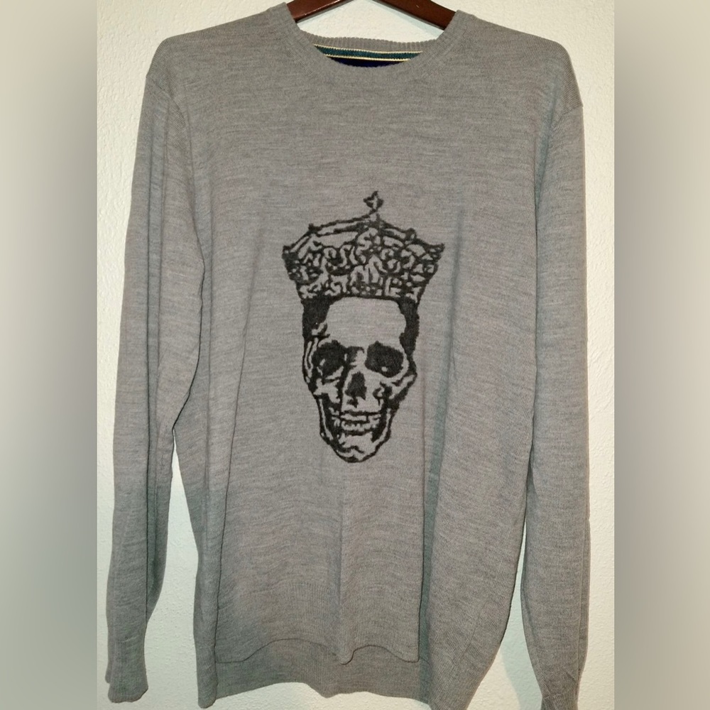 Robert Graham Stonehaven sweater. Embroidered skull on it. Super rare